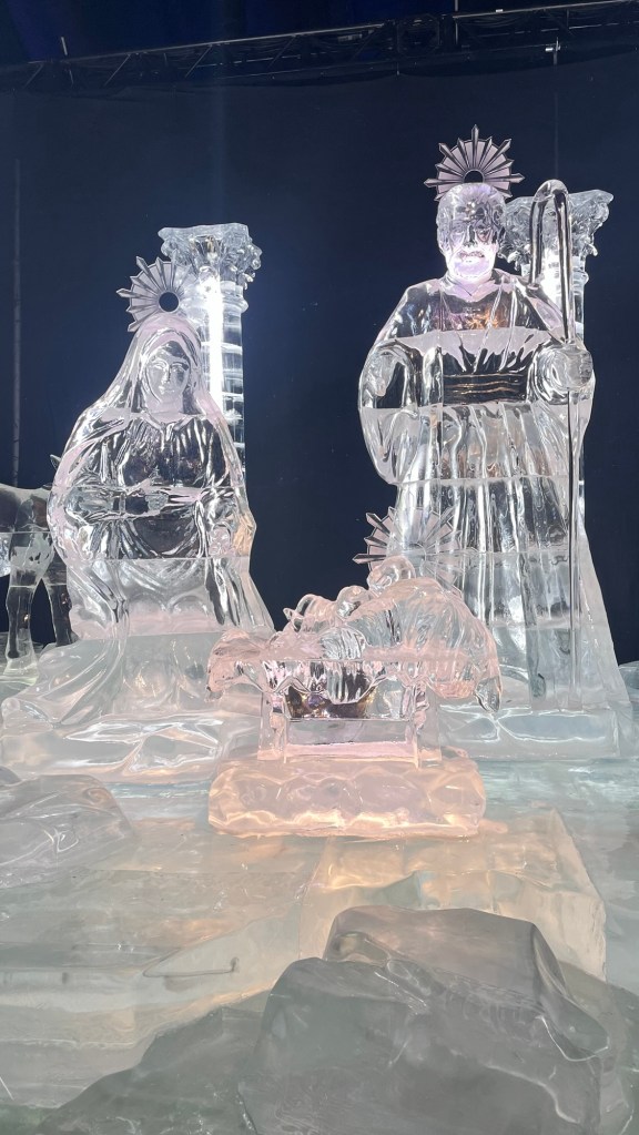 Ice sculptures at ICE! at Gaylord Rockies